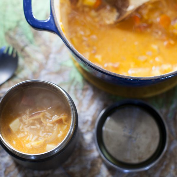 Warm Potato Curry for Cold Winter Day Trips